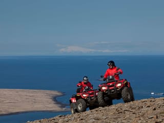 ATV riding as part of the Fast Lava day tour from Reykjavik