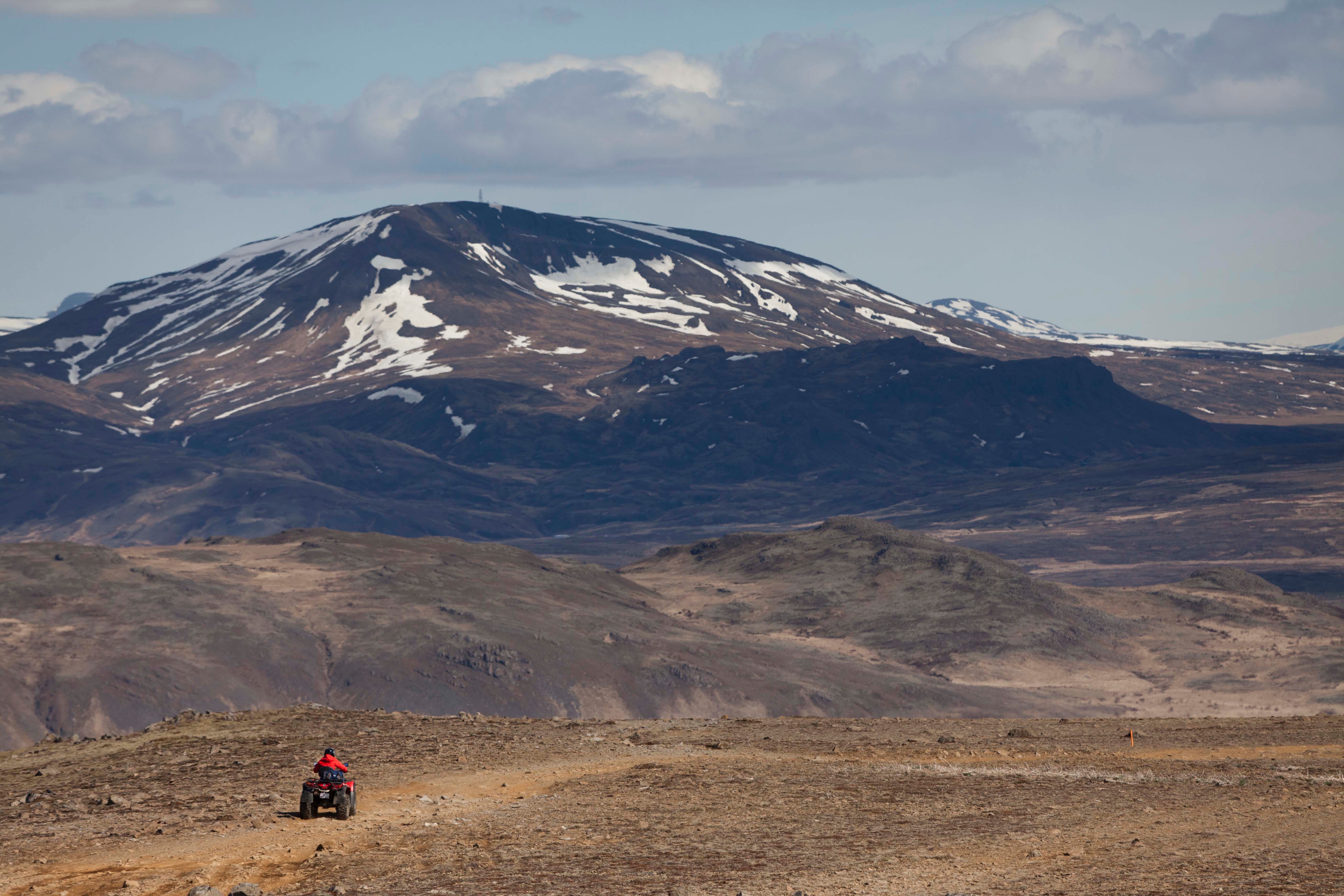 ATV riding as part of the Fast Lava day tour from Reykjavik 