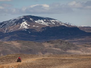 ATV riding as part of the Fast Lava day tour from Reykjavik