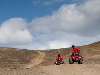 ATV riding as part of the Fast Lava day tour from Reykjavik