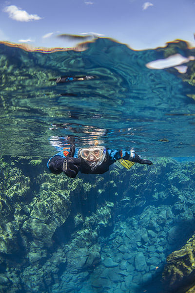 Snorkeling and Golden Circle Sightseeing Tour from Reykjavík. 