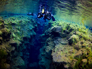 Snorkeling in Silfra Fissure in Þingvellir National Park