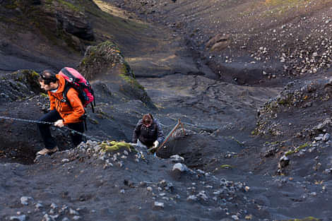 Hike from Þórsmörk to Móði & Magni Volcanoes. 